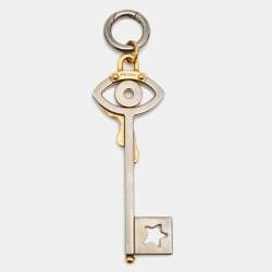 Prada Two Tone Metal Key Ring