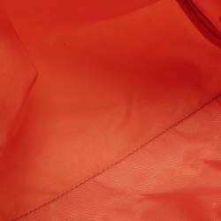 Prada Orange Nylon Cosmetic Pouch
