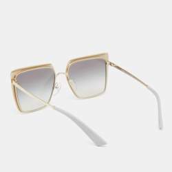 Prada Gold/Grey Gradient SPR58W Oversized Square Sunglasses