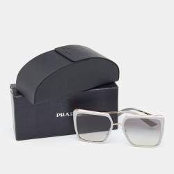 Prada Gold/Grey Gradient SPR58W Oversized Square Sunglasses