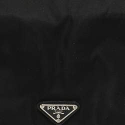 Prada Black Nylon and Leather Foldable Toiletry Pouch