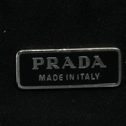 Prada Black Nylon and Leather Foldable Toiletry Pouch