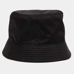 Prada Black Nylon Bucket Hat M