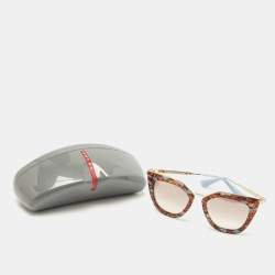 Prada Havana/Brown Gradient Cinema Cat-Eye Sunglasses
