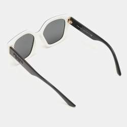 Prada Black/White SPR24X Cat Eye Sunglasses