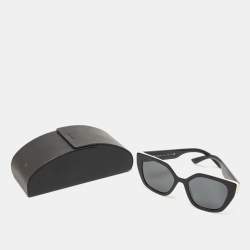 Prada Black/White SPR24X Cat Eye Sunglasses