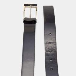 Pre Owned حزام برادا جلد بيج بإبزيم 80 سم