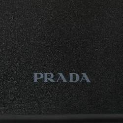 Prada Black/Silver Rubber Crystals Embellished iPhone 13 Pro Case