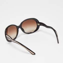 Prada Brown Gradient SPR08L Oval Sunglasses