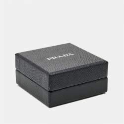 Prada Leather Gold Tone Turn-Lock Bracelet 