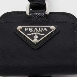 Prada Black Nylon Airpods Pro Case with Adjustable Strap