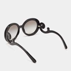Prada Black Gradient SPR27N Baroque Round Sunglasses
