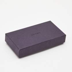 Prada Enamel Silver Tone Key Chain