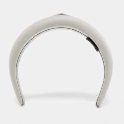 Pre Owned Prada Grey Triangle Logo Re-Nylon Headband