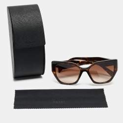 Prada Brown Gradient SPR19Z Cat Eye Sunglasses