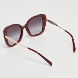 Prada Black Gradient SPR 03Y Butterfly Sunglasses