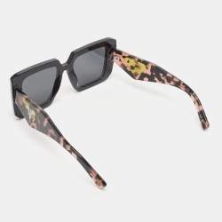 Prada Black/Pink SPR23Y Symbole Square Sunglasses