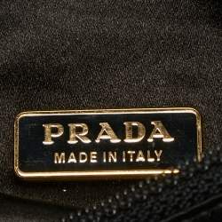 Pre Owned Prada Black Satin Foldable Travel Pouch