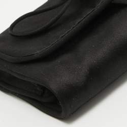 Pre Owned Prada Black Satin Foldable Travel Pouch