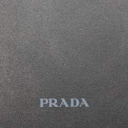 Pre Owned Prada Pink/Black Suede Crystals Embellished iPhone 14 Pro Max Cover