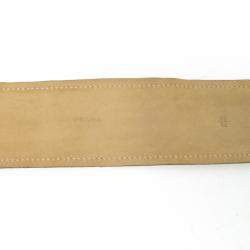 Prada Beige Python Waist Belt 85CM