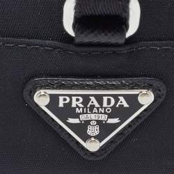 Prada Black Nylon Airpods Pro Case with Adjustable Strap