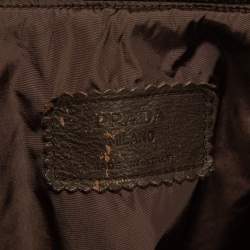 Prada Brown Nylon Puffer Vest XL