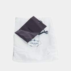 Prada Black Synthetic Mid Length Coat M