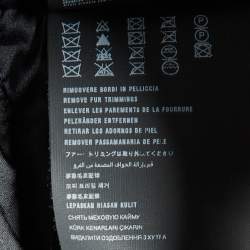 Prada Black Wool Blend Quilted Down Zip-Up Jacket M