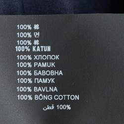 Pre Owned Prada Navy Blue Cotton Knit Sleeveless Long Dress XL