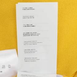 Prada Yellow Cashmere & Silk Knit Button Front Cardigan M