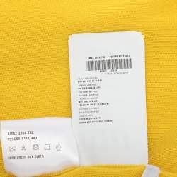 Prada Yellow Cashmere & Silk Knit Button Front Cardigan M