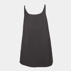 Prada Dark Grey Wool Mini Shift Dress S