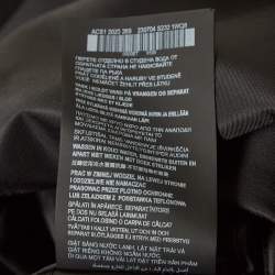 Prada Black Nylon Triangular Pouch Detail Mini Dress S
