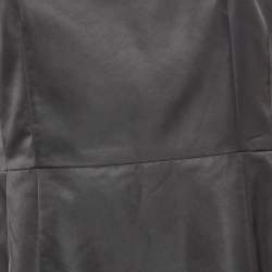 Prada Black Nylon Triangular Pouch Detail Mini Dress S