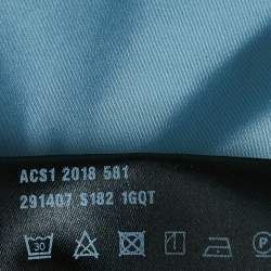 مملوكة مسبقًا Prada Black Nylon Short Etiquette Puffer Down Jacket S