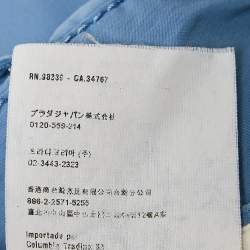 Prada Blue Cotton Blend Trousers M
