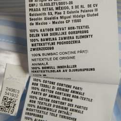 Pre Owned Prada Blue Striped Cotton Oversized Shirt M