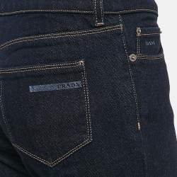 مملوكة مسبقًا Prada Blue Denim Contour Fit Jeans M Waist 27"