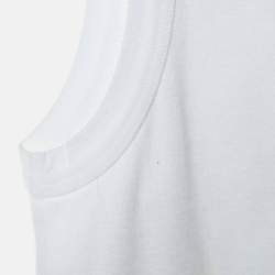 Prada White Cotton Knit Tank Top M