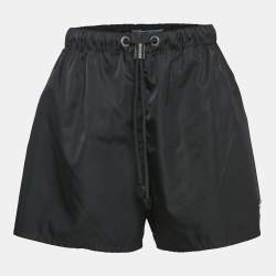 Prada Black Re-Nylon Drawstring Shorts M