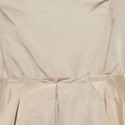 Pre Owned Prada Pink Silk Blend Pleated Short Dress S