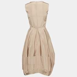 Pre Owned Prada Pink Silk Blend Pleated Short Dress S