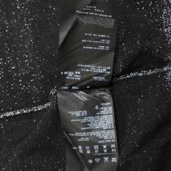 Prada Silver Shimmering Lurex Fabric Cardigan M