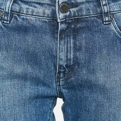 Prada Blue Washed Denim Contour Fit Jeans M Waist 27"