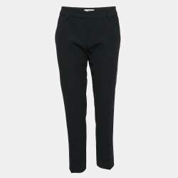 Prada Black Gabardine Trousers M