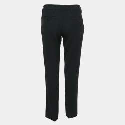 Prada Black Gabardine Trousers M
