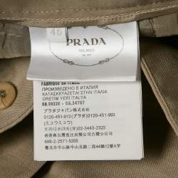 Prada Beige Wool Pants Suit L
