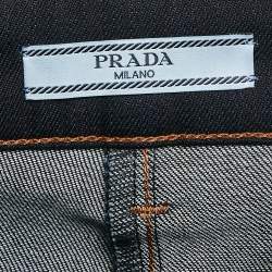 Prada Navy Blue Denim Skinny Jeans S Waist 25"