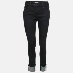 Prada Navy Blue Denim Skinny Jeans S Waist 25"